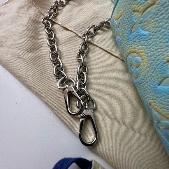 Louis Vuitton NWT BANDOULIÈRE stardust blue green empriente SPEEDY 20 - Picture 12 of 12